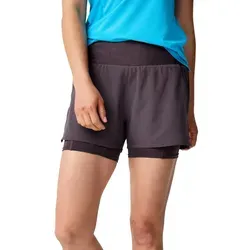 Brooks High Point 2-in-1 Shorts 2.0 3 INCH Violett XS - Die Brooks High Point 2.0 8 cm 2-in-1 Shorts für Damen bieten Bewegungsfreiheit und Komfort bei deinen Trail-Abenteuern.