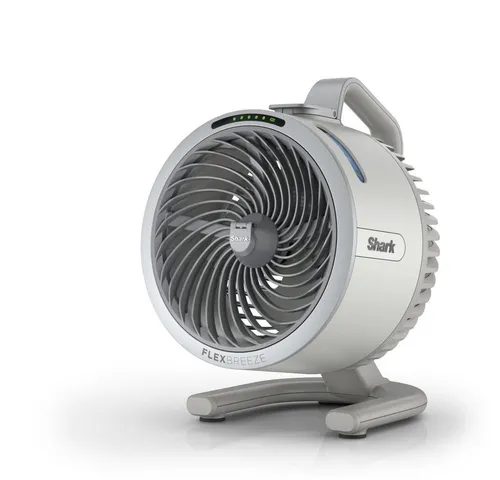 Shark Flex Breeze HydroGo Ventilator mit Sprühnebel - Perlgrau FA050EUDV - Ventilator mit Sprühnebel für erfrischende Kühlung, ideal für heiße Sommertage und perfekt für drinnen und draußen.