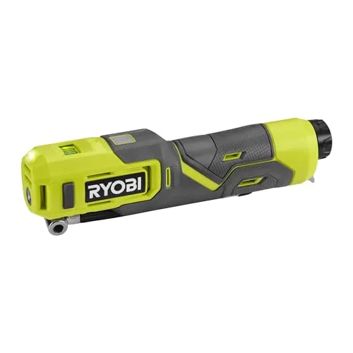 RYOBI Akku Mini Kompressor RI4-0 4V - Kompressor für Reifen und Bälle, erreicht bis zu 6,9 bar Luftdruck, kabellos und handlich für unterwegs