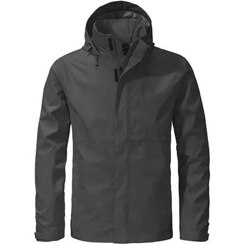 Schöffel Herren Jacket Gmund M - wind- und wasserdichte Regenjacke, atmungsaktiv und ideal für Outdooraktivitäten, schwarz, Größe 48