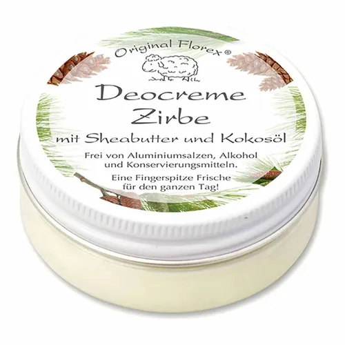 Florex Deocreme 40ml zarter, charakteristischer Zirbenduft
