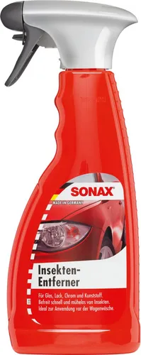 Sonax Insektenentferner 05332000, flüssig, Spray 500ml - Autoreinigung & Pflege, entfernt mühelos angetrocknete Insekten von Glas, Lack und Kunststoff – ideal vor der Autowäsche und lösungsmittelfrei.