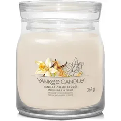Vanilla Creme Brulee Signature Medium Jar 368g 2-Docht - Kerze mit köstlichem Vanille-Creme-Brulee-Duft, 2-Docht für gleichmäßige Brenndauer und ein besonders intensives Aroma, ideal für gemütliche Abende.