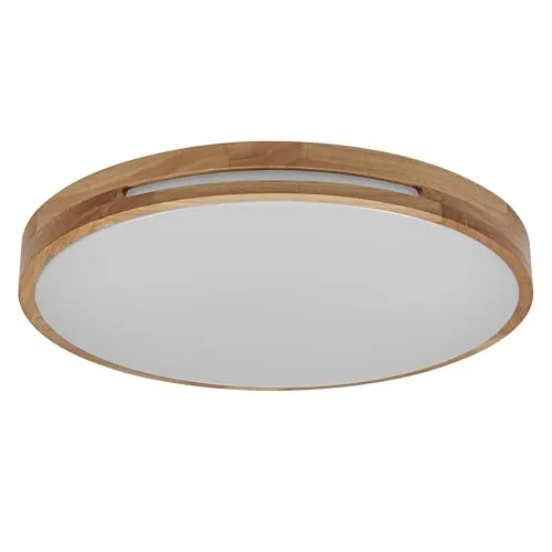 OSRAM ORBIS Woodburry LED-Wand- und Deckenleuchte - Elegante Innenleuchte mit Holzdekor, 16W und 1000lm für warmes Licht (3000K) – ideal zur stimmungsvollen Beleuchtung in jedem Raum.