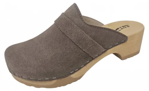 Softclox Tamina Clogs in Mocca - 39 - Trendige Clogs mit hochwertiger Lederverarbeitung und natürlichem Holzfußbett. Ideal für bequemes Abrollen und stabilen Halt. Perfekt für jeden Anlass!