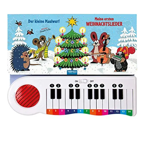 "Der kleine Maulwurf" - Meine ersten Weihnachtslieder: mit kleinem Mini-Keyboard: Beschäftigungsbuch Soundbuch Liederbuch (Weihnachten)