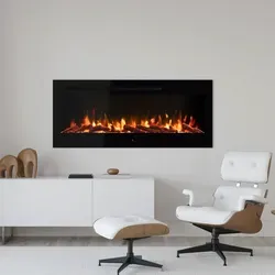 Noble Flame PRESTIGE 920 Schwarz - Eleganter Elektrokamin für Wandeinbau - Elektrokamin mit lebendiger Flammenoptik und 10 Farbvariationen. Ideal für moderne Wohnräume, energieeffizient mit Fernbedienung und App-Steuerung.