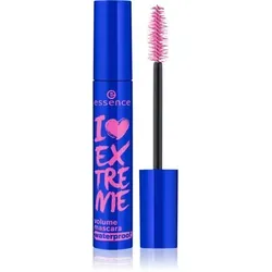 essence I LOVE EXTREME Crazy Volume Mascara - Vegane Mascara für maximales Volumen und Schwung, mit einer extragroßen Bürste für atemberaubende Wimpern. Augenärztlich getestet, ohne Mikroplastik und Parfüm.