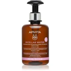 Apivita Cleansing Micellar Water beruhigendes Mizellenwasser für Gesicht und Augen 300 ml