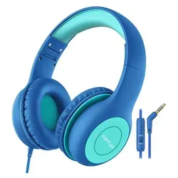 EarFun Kids K1 In-Ear-Kopfhörer (blau-grün) - Kopfhörer für Kinder mit Lautstärkebegrenzung und hervorragender Klangqualität. Ideal für sicheres Musikhören und Filme schauen, leicht und komfortabel für langanhaltenden Spaß.