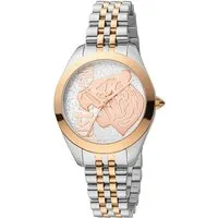 Just Cavalli Damenuhr Animalier JC1L210M0185 - Edelstahl-Armbanduhr in bicolor von Just Cavalli, vereint elegantes Design mit einem auffälligen Animalier-Muster und ist der perfekte Blickfang für jeden Anlass.