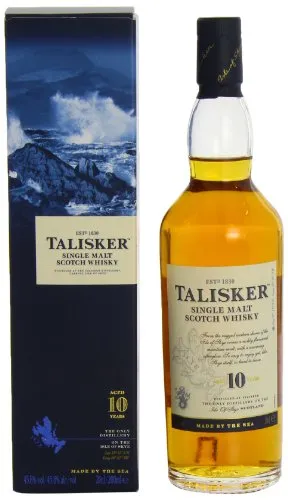 Talisker 10 Jahre, Single Malt Scotch Whisky, Isle of Skye, 0.2l