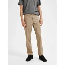 Selected Homme Herren Chino Hose SLH196-STRAIGHT-NEW MILES FLEX - Grau - Herren-Stoffhosen mit Regular/Straight Schnitt, aus 91% Baumwolle und Bio-Baumwolle für umweltbewusste Mode. Ideal für Büro und Freizeit, bequem und farbecht.