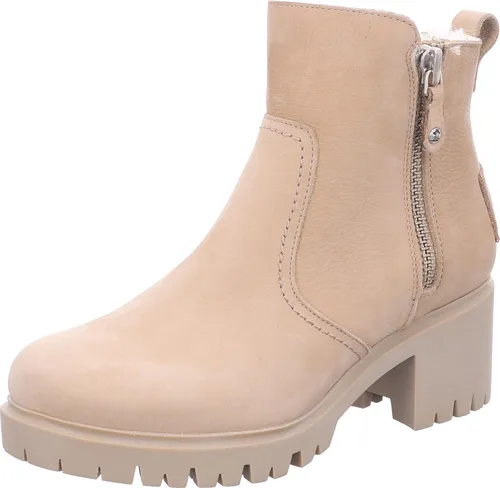 Panama Jack Damen Ankle Boots Pauline Igloo B8 - Beige 41 EU - Modische Ankle Boots in Beige, wasserdicht und mit warmem Lammfellfutter. Ideal für Herbst und Winter, bieten sie optimalen Tragekomfort und sicheren Halt auf jedem Untergrund.