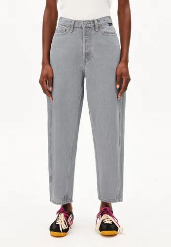 Armedangels Damen Baarly Barrel Jeans (Größe L, grau) - Bequeme Jeans mit weiter Beinform, ideal für lässige Outfits und den ganzen Tag. Hergestellt aus nachhaltigen Materialien für ein gutes Tragegefühl.