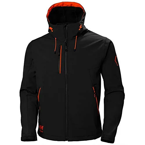 Helly-Hansen Chelsea Evolution Arbeitsjacke, Softshelljacke, schwarz, Größe L - Arbeits- & Schutzkleidung, atmungsaktive und wasserdichte Softshelljacke mit 4-Wege-Stretch für optimale Bewegungsfreiheit, ideal für anspruchsvolle Bedingungen.