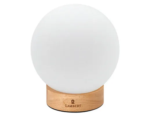 Lambert Ballee LED Leuchte, Holz hell, H 16 cm D 15 cm - Moderne Deko Lampe für verschiedene Räume. Mit dimmbarer LED-Technik, kabellos und inklusive Glühbirne. Ideal für stimmungsvolle Beleuchtung in Ihrem Zuhause.