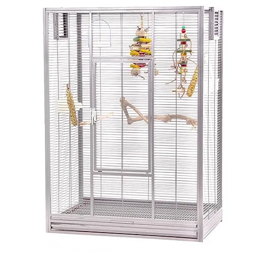 Montana Cages New Melbourne I – Premium Vogelvoliere für Sittiche - VOGELKÄFIG PREMIUM QUALITÄT – Ideal für Sittiche und kleine Papageien, bietet dieser Käfig mit 100 cm Innenhöhe und kinderleichter Reinigung ein komfortables Zuhause.
