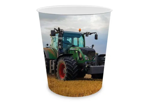 itenga Papierkorb itenga Papierkorb für Kinder - Motiv Traktor - ca. 11 Liter