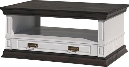 Home affaire Couchtisch Vinales 100 cm - Eleganter Couchtisch in Weiß mit 1 Schublade, ideal für stilvolle Wohnräume und praktischen Stauraum.