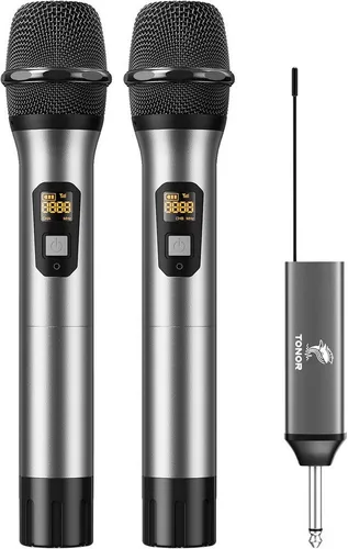 TONOR TW-630 Kabelloses Mikrofon-Set mit 60m Reichweite - Das kabellose Mikrofon-Set TONOR TW-630 bietet klare Audioübertragung und eine Reichweite von 60 m. Ideal für Events und Auftritte. Robuste Bauweise und lange Akkulaufzeit für ungestörten Einsatz.