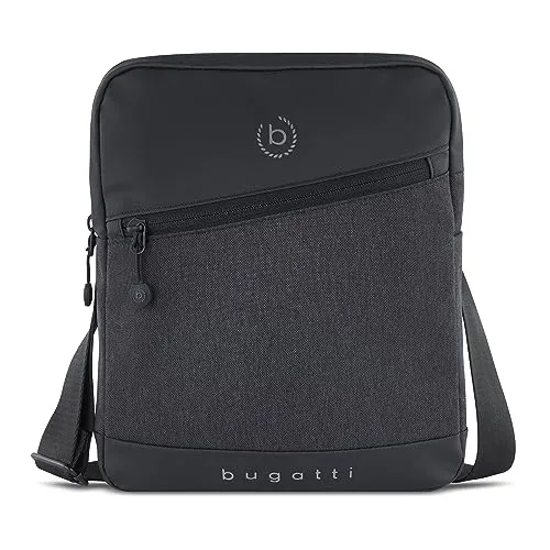 bugatti Universum Umhängetasche für Herren mit Tablet-Fach - Schultertasche für Tablets, bietet Platz für 10 Zoll Tablets und hat einen verstellbaren Schulterriemen für optimalen Tragekomfort.