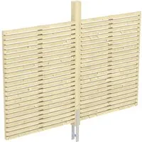 Skan Holz Rückwand Rhombus 291 x 160 cm Fichte Natur - Zubehör für Carports, hochwertige Rückwand aus Konstruktionsvollholz für optimalen Witterungsschutz und individuelle Gestaltung Ihres Carports.