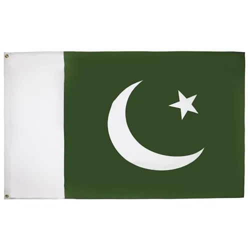 AZ FLAG - Flagge Pakistan - 250x150 cm - Pakistanische Große Fahne 100% Polyester mit Messing-Ösen - 300g