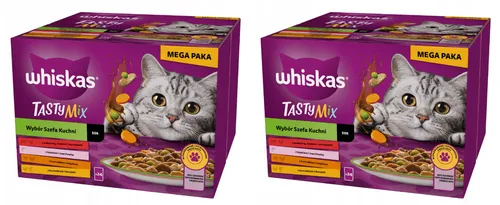 Whiskas Nassfutter für Katzen Adult Frischebeutel Alleinfuttermittel 48x85g