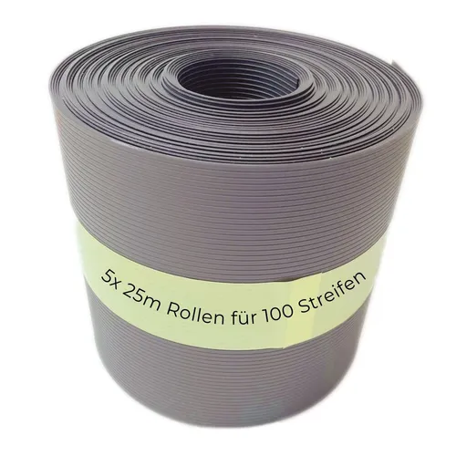 Novatool PREMIUM PP Sichtschutzstreifen 125m für Doppelstabmattenzaun - Hochwertiger Sichtschutzstreifen aus langlebigem PREMIUM PP, ideal für 50 Reihen Stabmattenzaun. 100% recyclingfähig und perfekt für Privatsphäre im Garten oder auf dem Balkon.