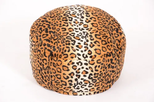 Licardo Hocker Pouf Tieroptik Gepardfell Ø47/34 cm - Stylischer Polsterhocker im modernen Gepardfell-Design. Ideal für jedes Wohnzimmer als praktisches Sitzmöbel oder dekoratives Element. Maße: Ø47 cm, Höhe 34 cm.