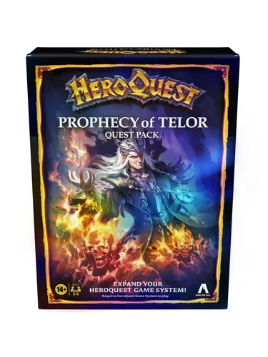 Hasbro HeroQuest Prophecy of Telor Quest Pack - Erweiterung für HeroQuest, 13 spannende Quests und 15 detaillierte Miniaturen, ideal für Rollenspiel-Fans ab 14 Jahren
