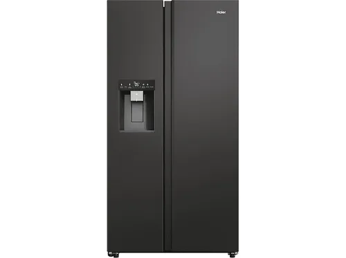 HAIER HSW79F18DIPT Kühl-Gefrier-Kombination - Freistehende Kühl-Gefrier-Kombination in Slate Black, bietet viel Platz mit einer Breite von 90,5 cm und ist energieeffizient der Klasse D.