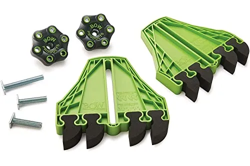 BOW Products FencePRO FP4 - Featherboard für Parallelanschläge an Tischkreissägen, Frästischen, Bandsägen - EVA Druckkamm gegen Rückschlag - Holz"bearbeitungs"werkzeug & Sicherheitszubehör - 2er-Pack