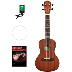 Leho Aleho ALUC-M Concert Ukulele Set - Sonstige Zupfinstrumente, inklusive Gigbag, Clip-Tuner und Ukulelenschule – perfekt für Einsteiger und Musikliebhaber!
