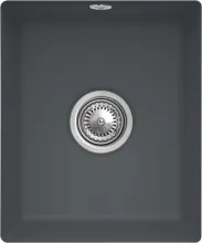 Villeroy & Boch Subway 45 SU - 3324 02 i4 Graphit Keramikspüle - Hochwertige Keramikspüle in elegantem Graphit mit praktischer Excenterbetätigung, ideal für Unterschränke ab 45 cm.