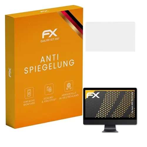 atFoliX Panzerfolie kompatibel mit Apple iMac Pro 27 inch Schutzfolie, entspiegelnde und stoßdämpfende FX Folie