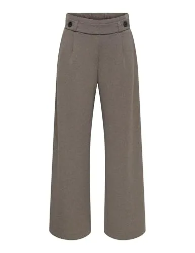 JdY Damen Jdygeggo New Long Pant Jrs Noos Hose - Damen-Hosen, schicke Hose in Chocolate Brown mit schwarzen Knöpfen und seitlichen Eingrifftaschen für einen modernen Look.