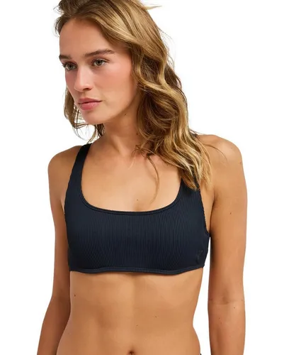 Roxy Bügel-Bikini-Top Roxy Love schwarz XXL - Stylisches Bügel-Bikini-Top in Anthrazit, ideal für den Strand. Aus 91% Nylon und 9% Elasthan gefertigt, bietet es hohen Tragekomfort und ist maschinenwaschbar.