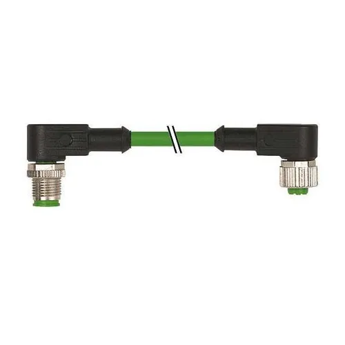 Murrelektronik M12 Stecker gewinkelt 7000-46061-8020060 - Steckverbinder Zubehör, flexibles M12 Sensor-Aktor-Kabel mit abgewinkeltem Anschluss für einfache Installation in engen Räumen, Temperaturbereich von -40 bis 90 °C.
