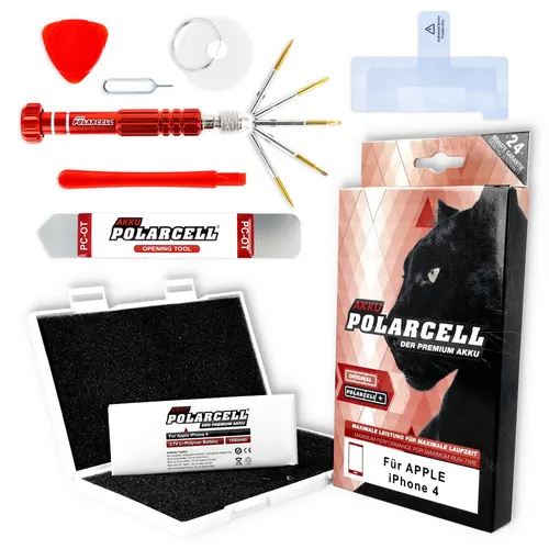 Akku für Apple iPhone 4 - 4G | 1550mAh Profi-Set inkl. Werkzeug | Accu Batterie