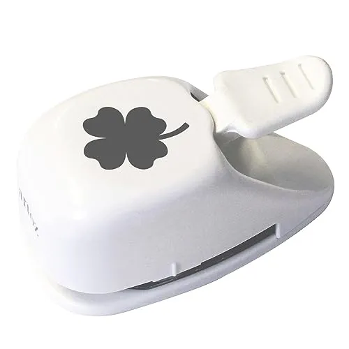 Artoz Papierstanzer - Kartenstanzer - "Kleeblatt", 27 mm - Stanze-Locher zum Kartenbasteln für Einladungen, Geburtstag, Glückwünsche, Tischdeko und Basteln mit Kindern