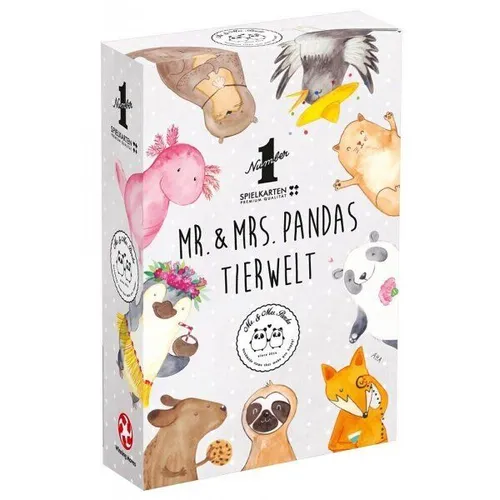 Mr. und Mrs. Panda Tierwelt Nr. 1 Spielkarten - Kartenspiel - Mau-Mau -Skat uvm.