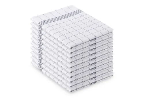 Vaily Geschirrtuch Küchentücher im klassischen Design aus 100% Baumwolle, (10er Pack), Karriert