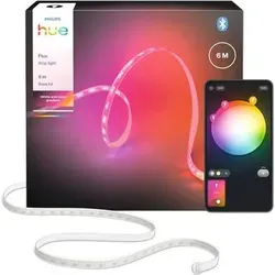 Philips Flux Lightstrip 6 m - Intelligenter Leuchtstreifen für kreative Beleuchtung - Gestalte dein Zuhause mit dem 6 m langen Philips Flux Lightstrip. Dank der Chromasync-Technologie sorgt er für eine präzise Farbmischung und anpassbare, indirekte Beleuchtung. Flexibel zuschneidbar und mit smarter Steuerung.