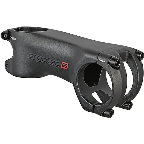 Ergotec Ahead-Vorbau HAKE 80mm - Aluminium schwarz - Sonstige Fahrradteile, ideal für moderne Road-, Gravel- und Travel-Bikes mit leichtem Design und nur 148g Gewicht.