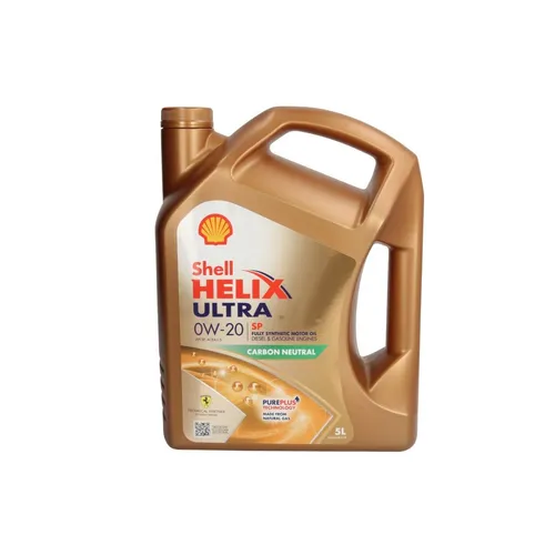 Shell Motoröl Helix Ultra SP 0W-20 - Hochleistungsmotoröl - Motoröle, bietet hervorragenden Schutz und Leistung für moderne Motoren, optimiert für Kraftstoffeinsparung und niedrigen Verschleiß.