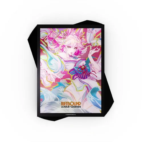 uvs Sammelkarte Riftbound LoL Spirit Blossom Ahri 100 Sleeves - Schütze deine Karten stilvoll mit den 100 hochwertigen Sleeves im Spirit Blossom Design. Ideal für Sammler und Spieler, um die Karten vor Abnutzung zu bewahren.