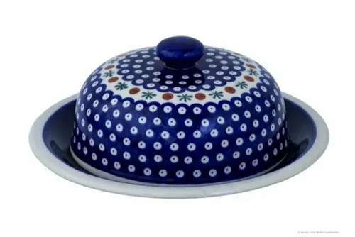 Bunzlauer Keramik Käseglocke Ø20 cm - Speiseglocken, vielseitig einsetzbar zum Schutz von Käse und Butter, mit traditionellem Handwerk und spülmaschinenfestem Material.