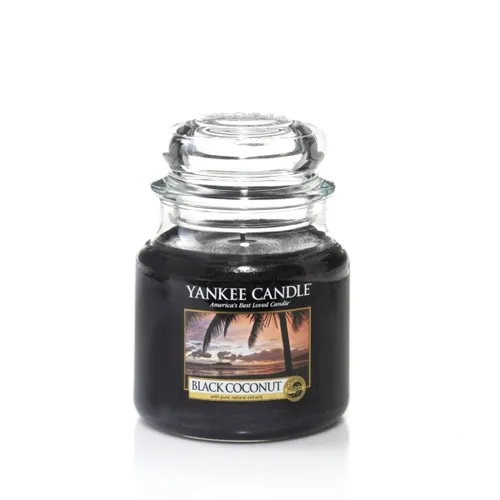 Black Coconut Duftkerze 411g - Erleben Sie die exotische Mischung aus Kokosnuss und Inselblumen in dieser Duftkerze. Ideal für stimmungsvolle Abende und ein entspanntes Ambiente.
